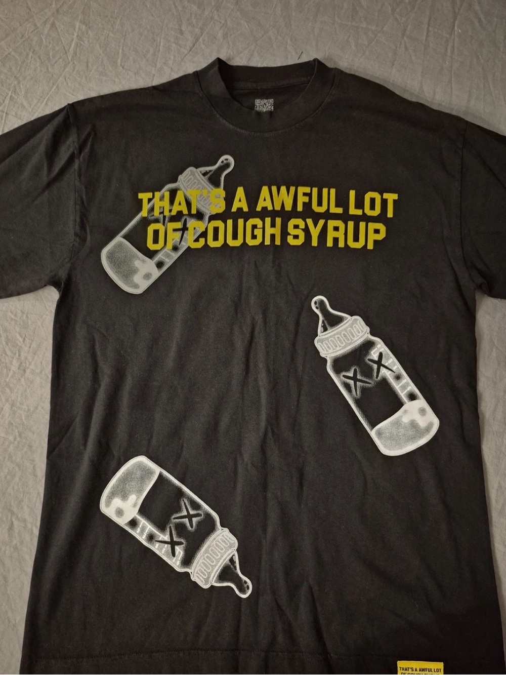 Awful Lot of cough syrup x Kaws Tee